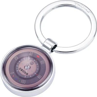 Produktbild von TROIKA VW RETRO TACHO, Schlüsselring, Mehrfarbig, Silber, Metall, Rund, Uni, Alle