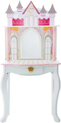 Produktbild von Kinder Schminktisch mit Spiegel und Hocker Frisiertisch TD-12951A