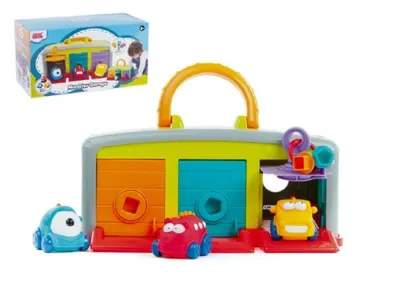 Obrázok produktu pre Garáž s 3 autíčkami + doplnky, plast, 30 x 14 x 13 cm, v krabici 2+