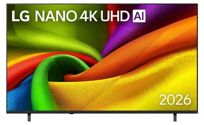 Obrázok produktu pre LG NANO 4K UHD AI NU85, 109,2 cm (43"), 3840 x 2160 px, 4K Ultra HD, Smart TV, Wi-Fi, Čierna