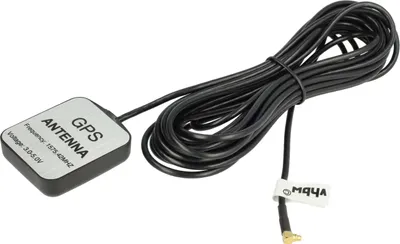 Produktbild von vhbw GPS Antenne für Navi mit MMCX-Anschluss - Magnetfuß, 5 m, Schwarz