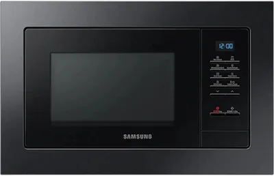 Obrázok produktu pre Mikrovlnná rúra, Samsung MG23A7013CA/OL, vstavaný mikrovlnný gril, keramické vnútro, 23L, 800W, modrý LED displej, čierne dvierka