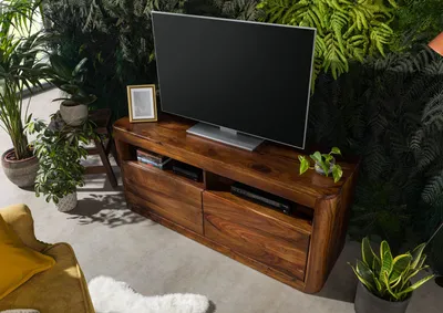 Produktbild von MASSIVMOEBEL24 TV-Board Sheesham 130x40x58 walnuss gewachst TORONTO #219