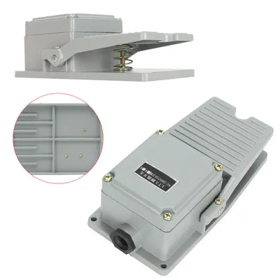 Obrázek produktu pro LT3 Nožní pedál Nožní spínač Pedálový spínač Nožní spínač 220V/380V 15A Protiskluzový IP62 Hliník