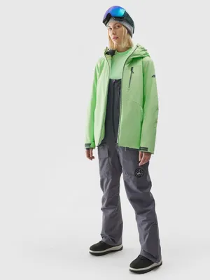 Produktbild von 4F Damen Snowboardjacke mit NeoDry 10000 Membran, grün, Größe M