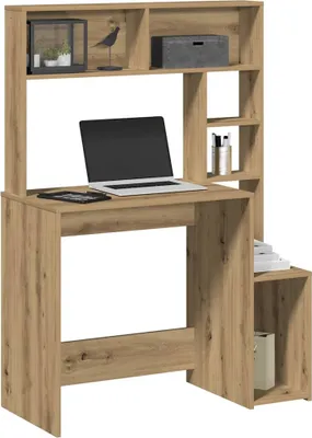 Obrázok produktu pre Maison Exclusive - písací stôl s policou Artisan dub 100x45x140cm drevený materiál