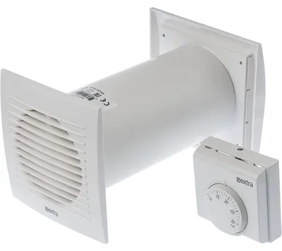 Zdjęcie produktu dla Wentylator z termostatem - Ø 125 mm do montażu na ścianie
