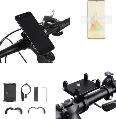 Produktbild von K-S-Trade Handyhalterung für das Fahrrad kompatibel mit Oppo Reno8 T 5G Halter Lenkstange Fahrradhalterung Motorrad Bike Mount Befestigung Smartphone