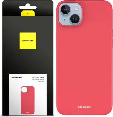 Image de Coque en silicone SPACECASE Coque en silicone pour iPhone 14 Plus Rouge