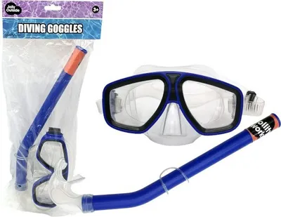 Produktbild von Blaues Taucherbrillen- und Schnorchel-Set