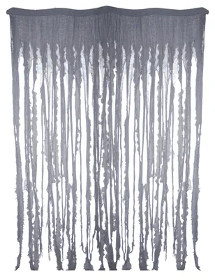 Produktbild von Grauer Halloween Fetzenvorhang als Dekoration  240x175cm