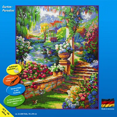 Produktbild von Gartenparadies XXL Motiv ca. 22.000 Stecksteinen mit XXL-Steckvorlage Nr. 41227