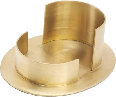 Produktbild von Kerzenhalter Kerzenständer Oval Golden Hochzeitskerzen Taufe Kommunion Deko 2805