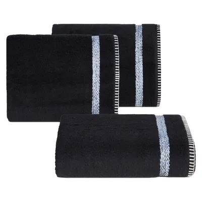 Produktbild von Eurofirany 425447, 70 x 140 cm, Baumwolle, Polyester, Schwarz, 1 Stück(e)