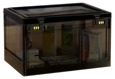Obrázek produktu pro Průhledná uzavíratelná úložná krabice s zámkem na heslo