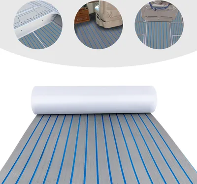 Zdjęcie produktu dla Maty podłogowe Mata podłogowa z pianki EVA Mata podłogowa do jachtu 240 * 90 cm samoprzylepna wykładzina z drewna tekowego