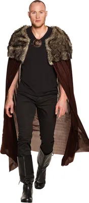 Produktbild von Boland 71015 - Umhang Jäger, Braun, Cape, Kostüm, Themenparty, Mottoparty, Karneval