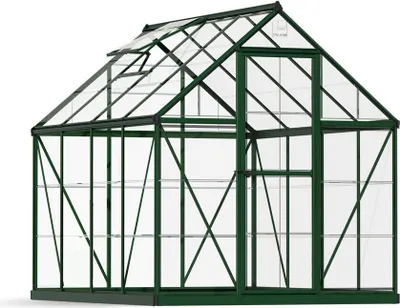 Produktbild von Palram - Canopia Aluminium Gewächshaus Harmony 68 Grün 247x185x208 cm