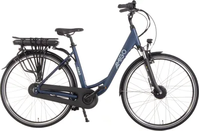 Produktbild von AMIGO Elektrische stadträder E-Faro S2 28 Zoll 53 cm Damen 7G Rollerbrakes Mattblau