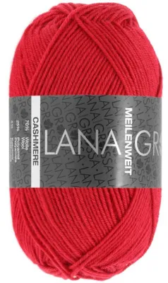 Produktbild von Lana Grossa - Meilenweit 4-fach 50g Cashmere 0006 rot