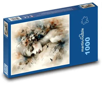 Obrázek produktu pro martinpuzzle - Puzzle 1000 - Dívka s květinami