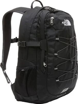 A black North Face Borealis Classic Rucksack is shown against a white background.