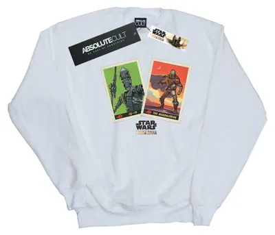 Immagine prodotto di Star Wars - Felpa da uomo "The Mandalorian" BI46334 (XL) (bianca)