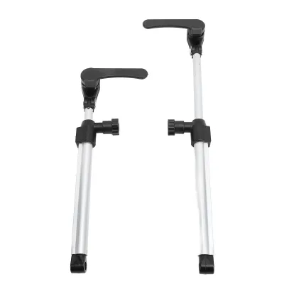 Image de 1 paire de tiges de soutien télescopiques en alliage d'aluminium pour fenêtres de camping-cars, caravanes et remorques de camping