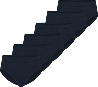 Produktbild von Schiesser 6er Pack Baumwolle Essentials Feinripp Sportslip / Unterhose Mit komfortablem Softbund und Eingriff, In hochwertiger, bequemer Feinripp-Qualität, Besonders strapazierfähig und langlebig