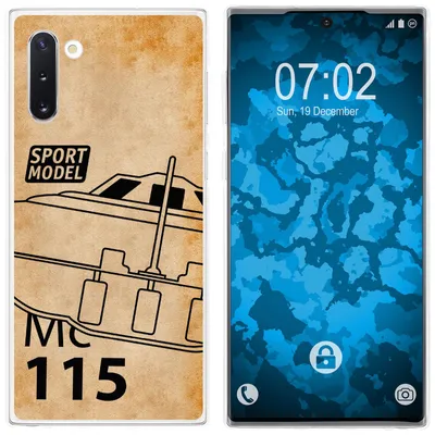 Produktbild von PhoneNatic Case kompatibel mit Samsung Galaxy Note 10 Silikon-Hülle Space U.F.O. M1