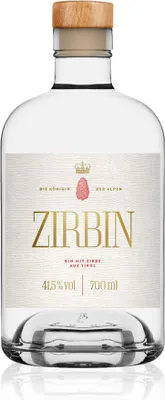 Produktbild von Zirbin Gin 700ml 41,5% Vol.