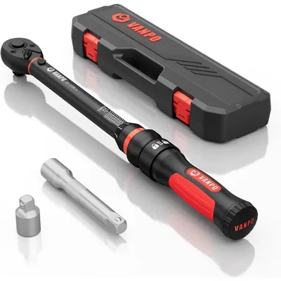 Immagine prodotto di Chiave dinamometrica da 1/2 pollice, 20-220 Nm, set con prolunga e adattatori