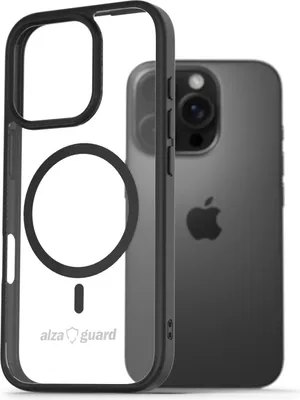 Obrázek produktu pro AlzaGuard průhledné TPU pouzdro kompatibilní s Magsafe pro iPhone 16 Pro černé