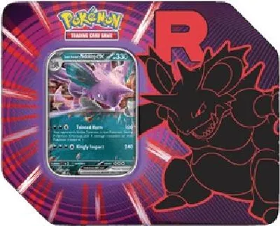 Obrázek produktu pro Pokemon Team Rocket Tins: Team Rockets Nidoking ex Tin