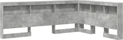 Produktbild von vidaXL Aufbewahrungskopfteil Beton Grau Holzwerkstoff