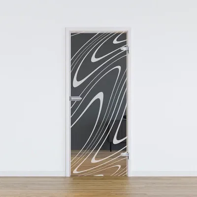 Produktbild von Pertura Glastür Glera Water 01 584 x 2097 x 8 mm Rechts für Beschlag Studio