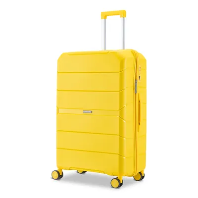 Produktbild von SKYCASES Urban Adventurer V2 – Hartschalenkoffer 110 l 75 cm – Gelb – Zahlenschloss und 4 Doppelrollen
