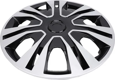 Produktbild von 4 Stück Radkappen-Radabdeckung, Ersatz-R16-Nabenkappen, zum Aufstecken, 16 Zoll, Universalfelge für Autos, LKWs, SUVs, Silber, Schwarz