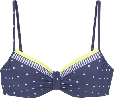 Produktbild von LASCANA Bügel-Bikini-Top Monri blau-gelb-bedruckt Größe 38 Cup B