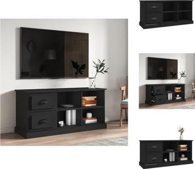 Produktbild von vidaXL TV-Schrank Schwarz 102x35,5x47,5 cm Holzwerkstoff -  TV-Möbel