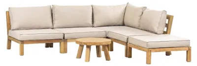 Produktbild von Eck-Lounge-Set Kent | 6-teilig | Sand | Akazienholz