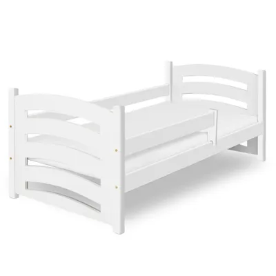 Image de Lit d'enfant Mela 80 x 160 cm, blanc Matelas : Sans matelas, Sommier : Sans sommier