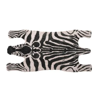 Produktbild von Esschert Design | Fußmatte Zebra - 75x37,5 cm - Kokosfaser - Rutschfest - Dekorativ - Tiermotiv