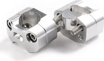 Produktbild von Aluminium Lenkererhöhung 22/28 +16 mm CNC gefräster Alu Riser mit Schraubverbindung
