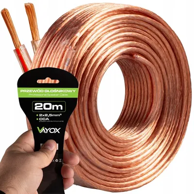 Immagine prodotto di Cavo per altoparlanti Vayox VA0227-20 | CCA 2x2,5mm | 20m