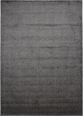A flat lay of a gray rug.