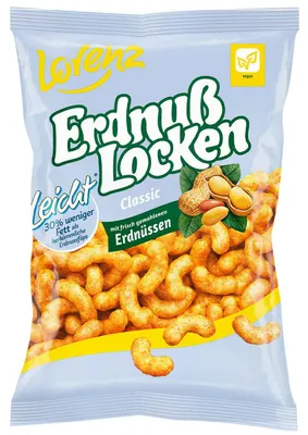Immagine prodotto di Fiocchi di arachidi Lorenz Gusto leggero, arioso, delicato e delizioso 150 g