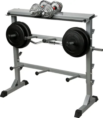 Produktbild von Hantelablage Hantelständer Langhantelständer Hantelbaum Gewichteständer Ablage, Color:Silber