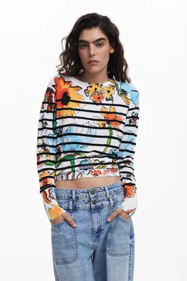 Obrázek produktu pro Desigual floral jumper ladies : Velikost - XS Velikost: XS