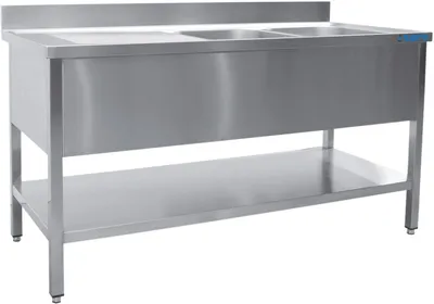 Obrázok produktu pre Drezová skrinka, 2 umývadlá vpravo, 1200 mm